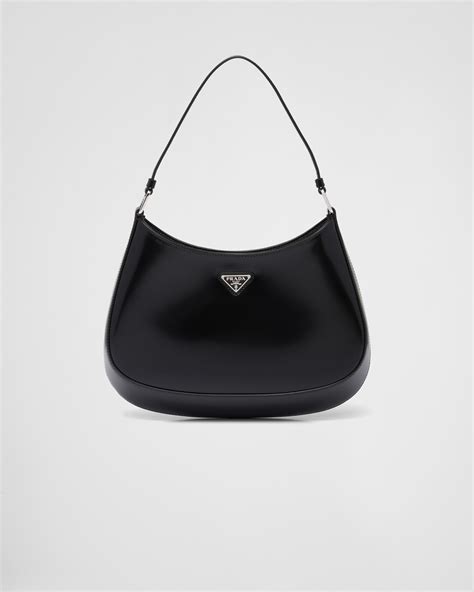 prada black travel size|Black Leather travel bag .